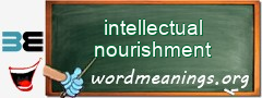 WordMeaning blackboard for intellectual nourishment